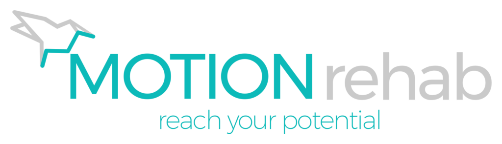 the commercial logo for motion rehab