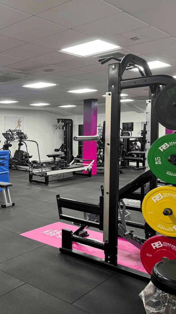 Inside the onsite gym at Hampden Sports Clinic